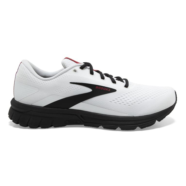 Brooks Signal 3 - Mens Road Running Shoes - White/Black/Red (43279NXGT)